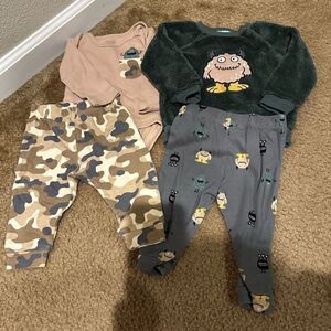 Boy Bundle 2 Piece Monster Outfit Set Size 9Months